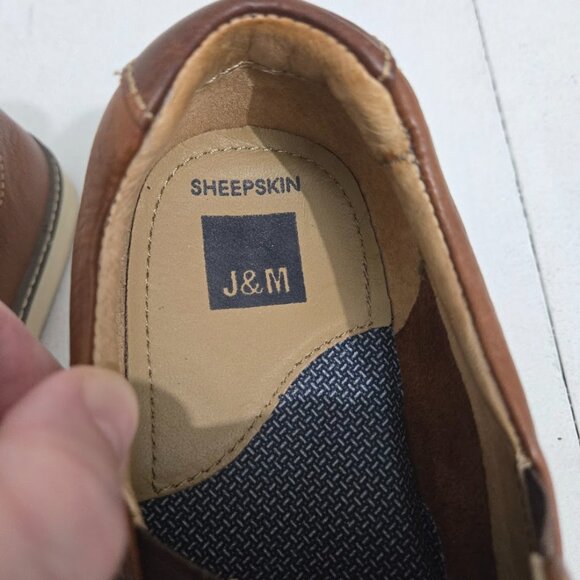 Johnston & Murphy Mens McGuffey Brown Woven Slip-On Shoes Sz 8.5M Leather Preppy main image 6